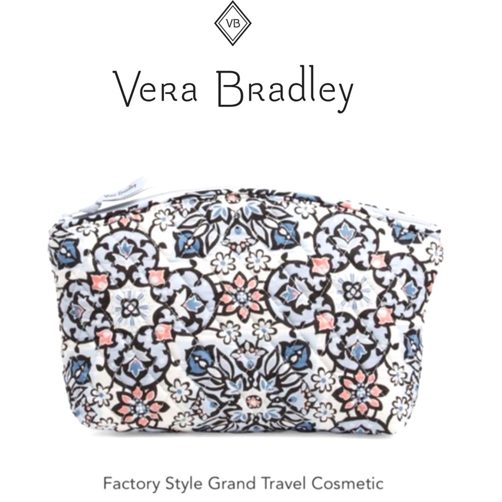 VERA BRADLEY - Factory Style Grand Travel Cosmetic Case